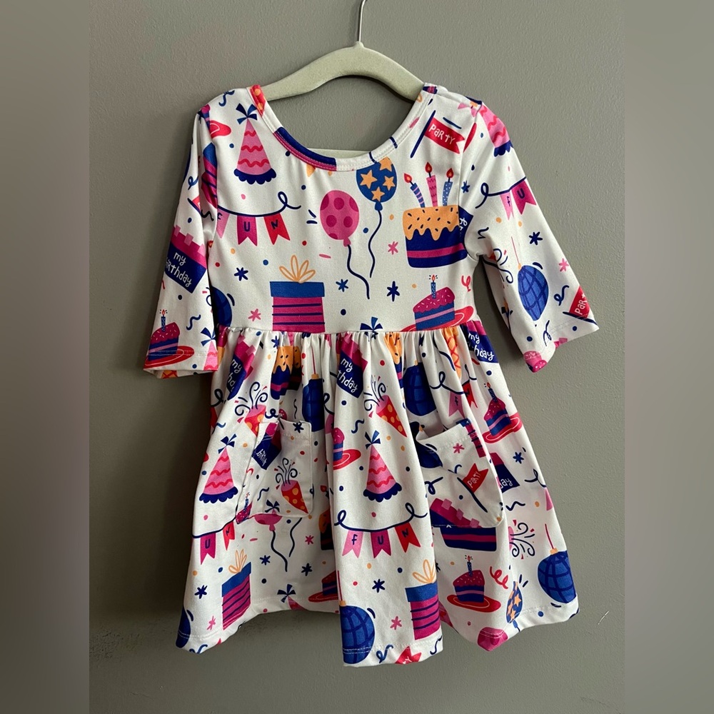 Mila & Rose - HAPPY BIRTHDAY POCKET TWIRL DRESS